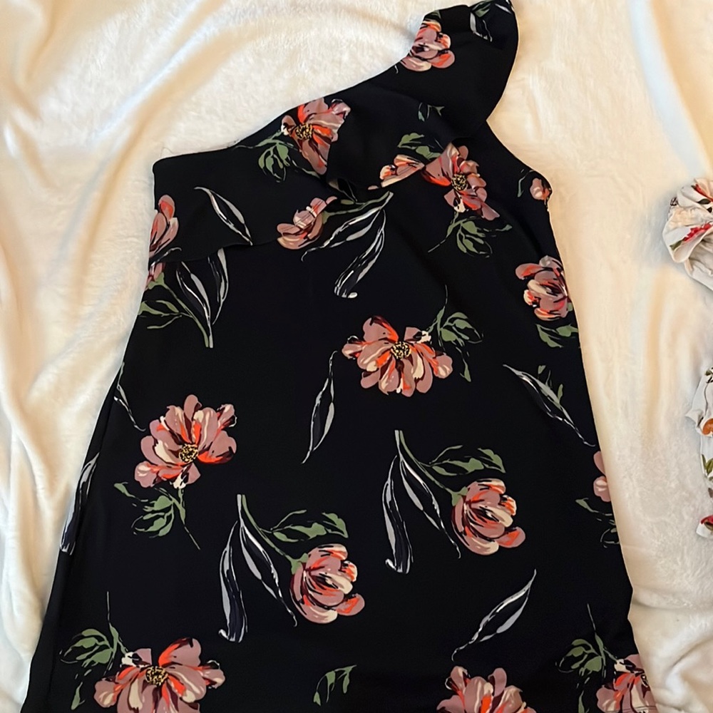 One shoulder mini dress